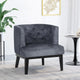 Fauteuil d'appoint capitonné Clough en tissu ou similicuir par Christopher Knight Home