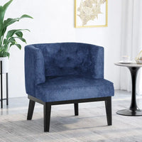 Fauteuil d'appoint capitonné Clough en tissu ou similicuir par Christopher Knight Home