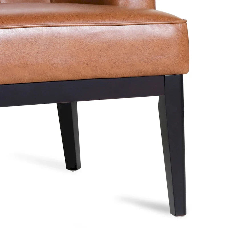 Fauteuil d'appoint capitonné Clough en tissu ou similicuir par Christopher Knight Home