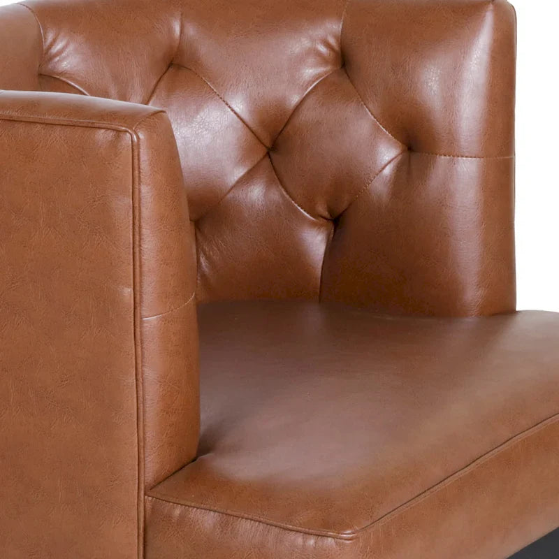 Fauteuil d'appoint capitonné Clough en tissu ou similicuir par Christopher Knight Home