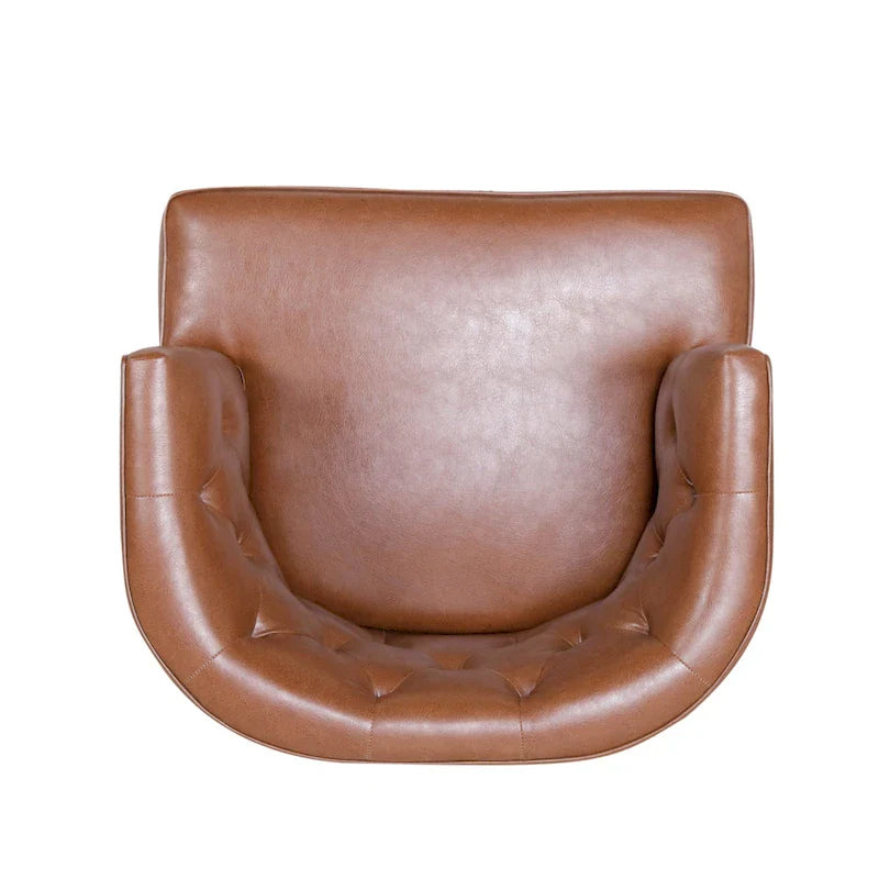 Fauteuil d'appoint capitonné Clough en tissu ou similicuir par Christopher Knight Home
