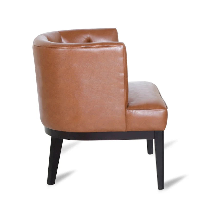Fauteuil d'appoint capitonné Clough en tissu ou similicuir par Christopher Knight Home