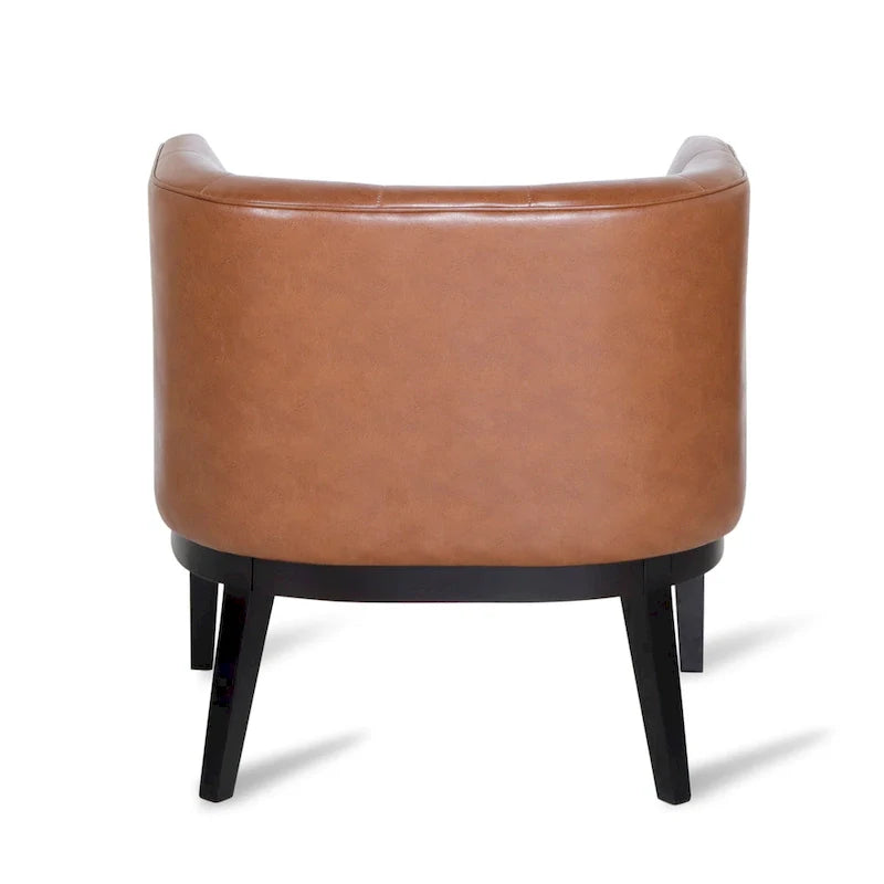Fauteuil d'appoint capitonné Clough en tissu ou similicuir par Christopher Knight Home