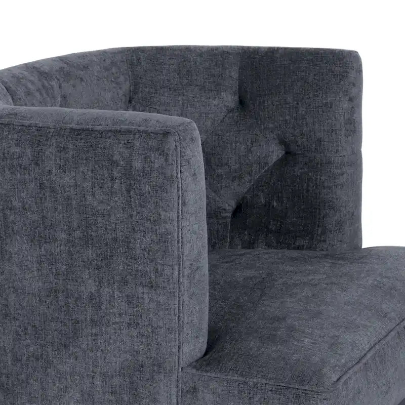 Fauteuil d'appoint capitonné Clough en tissu ou similicuir par Christopher Knight Home