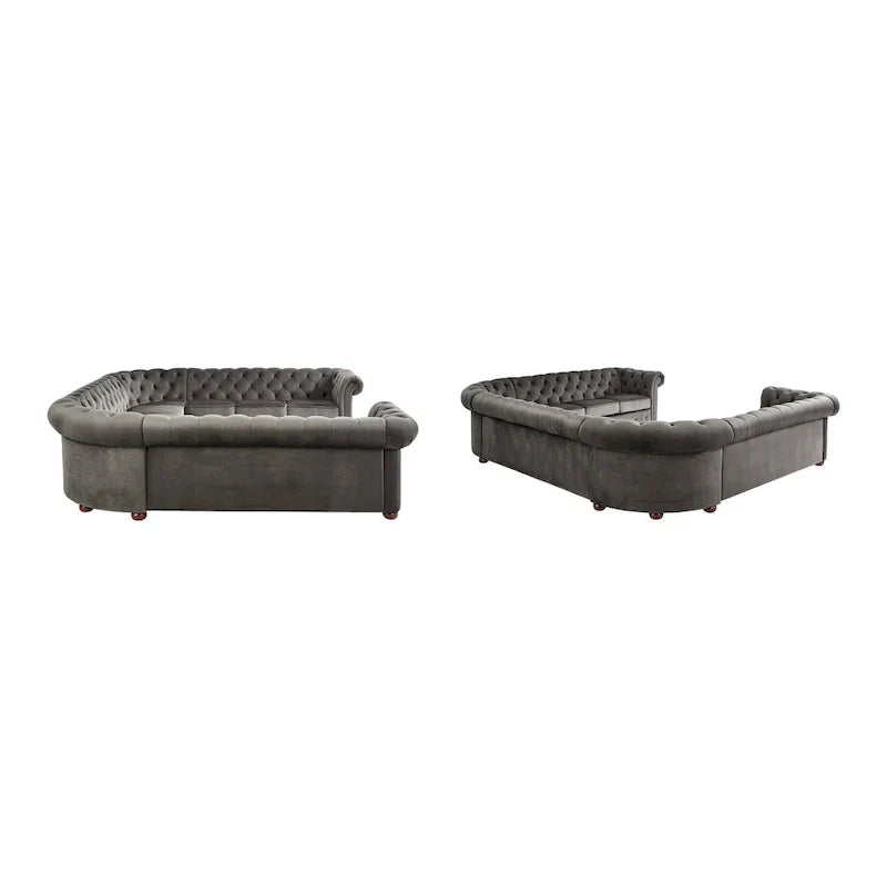 Gdansk Canapé sectionnel Chesterfield 11 places en forme de U