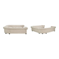 Gdansk Canapé sectionnel Chesterfield 11 places en forme de U
