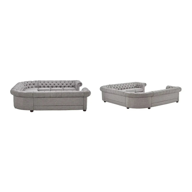 Gdansk Canapé sectionnel Chesterfield 11 places en forme de U