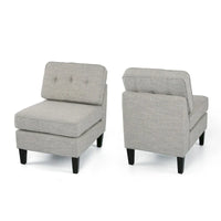 Chaises d'appoint en tissu Crowningshield (lot de 2) par Christopher Knight Home