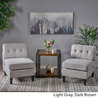 Chaises d'appoint en tissu Crowningshield (lot de 2) par Christopher Knight Home