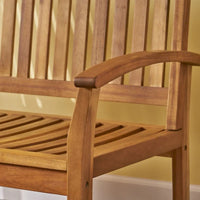 Balancelle de Patio en Bois d'Acacia Amina par Christopher Knight Home