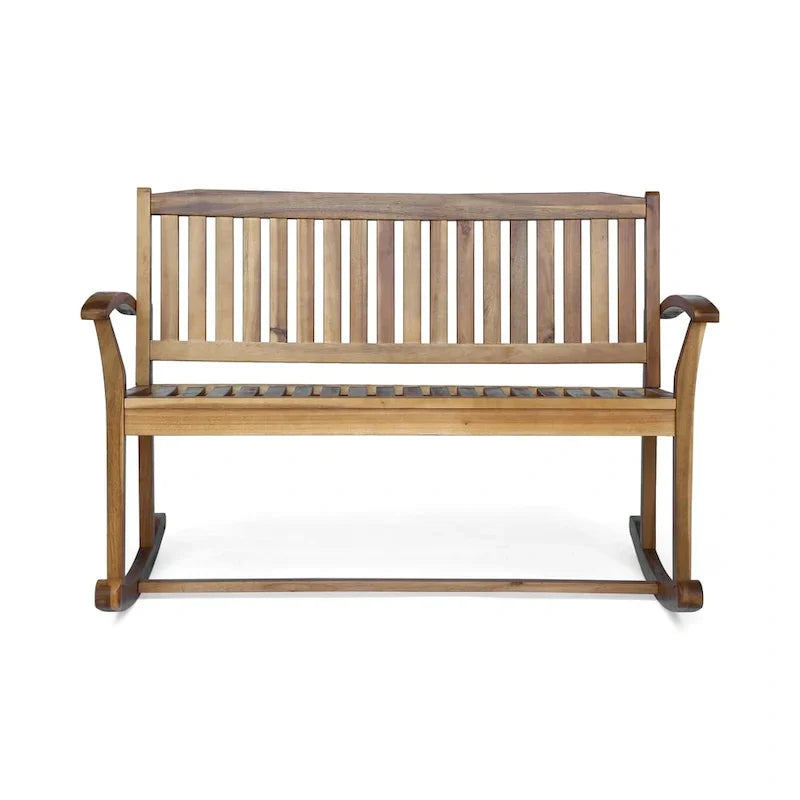 Balancelle de Patio en Bois d'Acacia Amina par Christopher Knight Home