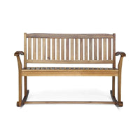 Balancelle de Patio en Bois d'Acacia Amina par Christopher Knight Home