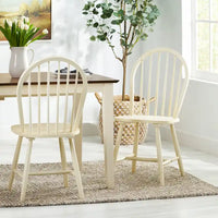 Chaises de salle à manger hautes à dossier fuseau Declan Farmhouse (lot de 2) par Christopher Knight Home - 36H