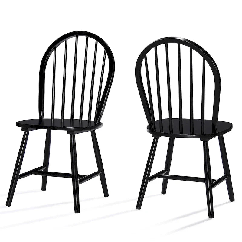 Chaises de salle à manger hautes à dossier fuseau Declan Farmhouse (lot de 2) par Christopher Knight Home - 36H