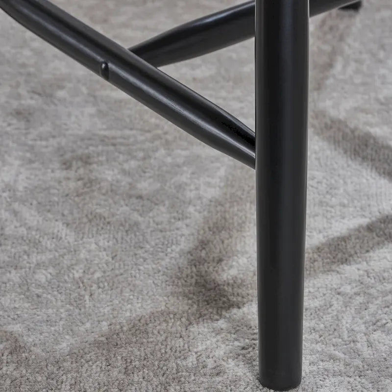 Chaises de salle à manger hautes à dossier fuseau Declan Farmhouse (lot de 2) par Christopher Knight Home - 36H