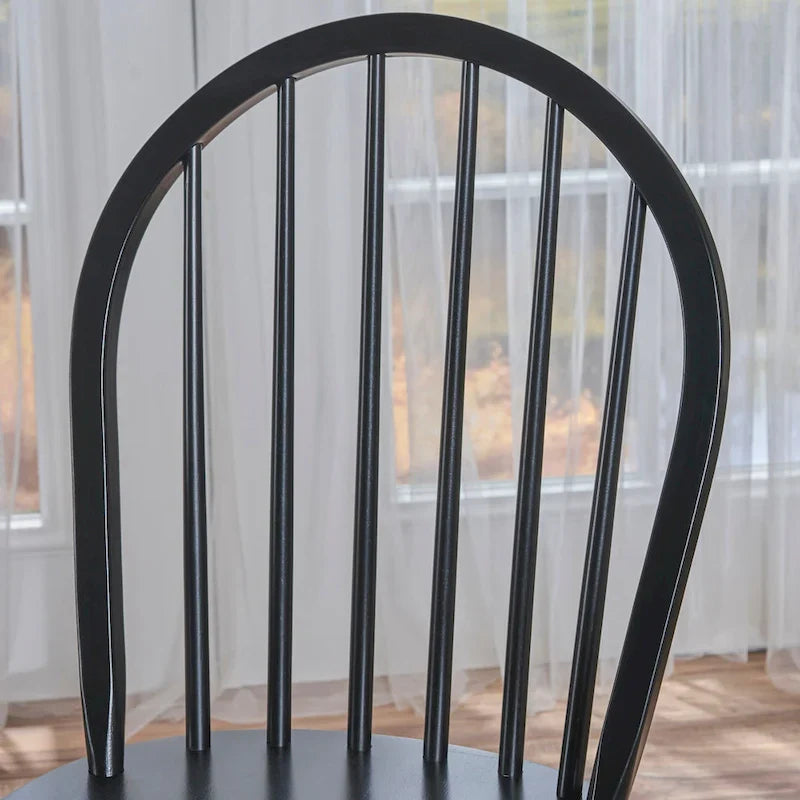 Chaises de salle à manger hautes à dossier fuseau Declan Farmhouse (lot de 2) par Christopher Knight Home - 36H