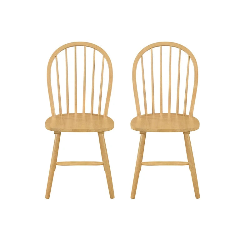 Chaises de salle à manger hautes à dossier fuseau Declan Farmhouse (lot de 2) par Christopher Knight Home - 36H