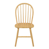 Chaises de salle à manger hautes à dossier fuseau Declan Farmhouse (lot de 2) par Christopher Knight Home - 36H