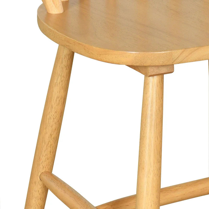 Chaises de salle à manger hautes à dossier fuseau Declan Farmhouse (lot de 2) par Christopher Knight Home - 36H