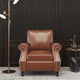 Fauteuil Club en Similicuir Dowd avec Clous Décoratifs par Christopher Knight Home