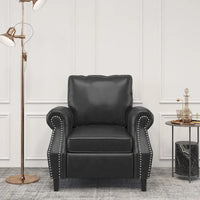 Fauteuil Club en Similicuir Dowd avec Clous Décoratifs par Christopher Knight Home