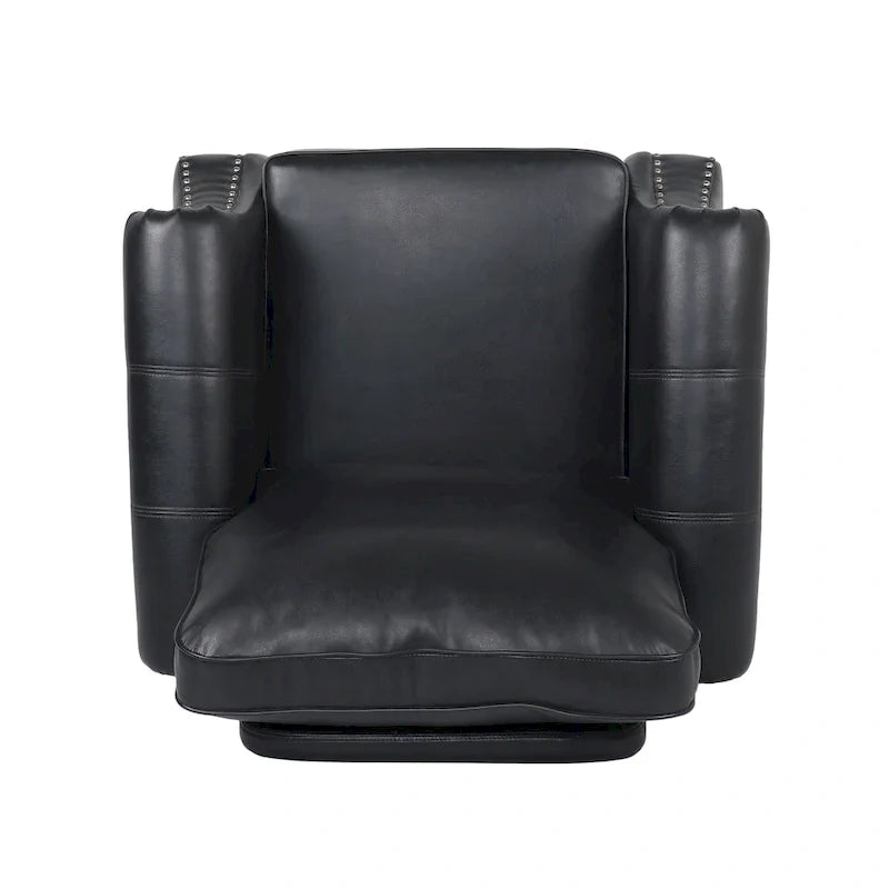 Fauteuil Club en Similicuir Dowd avec Clous Décoratifs par Christopher Knight Home