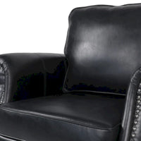 Fauteuil Club en Similicuir Dowd avec Clous Décoratifs par Christopher Knight Home
