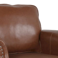Fauteuil Club en Similicuir Dowd avec Clous Décoratifs par Christopher Knight Home