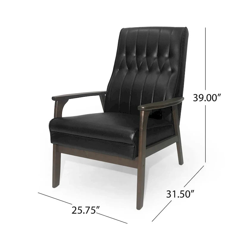 Fauteuil d'appoint moderne du milieu du siècle Hoye par Christopher Knight Home - 25,75 L x 31,50 P x 39,00 H