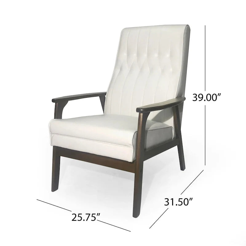 Fauteuil d'appoint moderne du milieu du siècle Hoye par Christopher Knight Home - 25,75 L x 31,50 P x 39,00 H