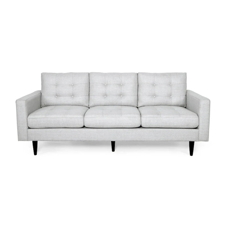Canapé trois places contemporain en tissu touffeté Adderbury par Christopher Knight Home