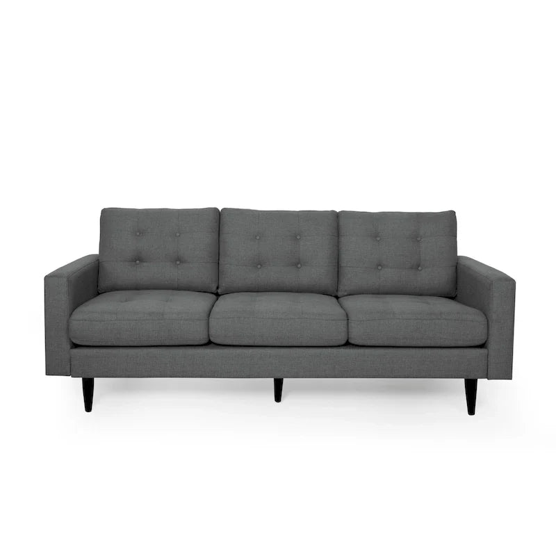 Canapé trois places contemporain en tissu touffeté Adderbury par Christopher Knight Home
