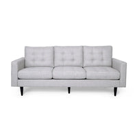 Canapé trois places contemporain en tissu touffeté Adderbury par Christopher Knight Home