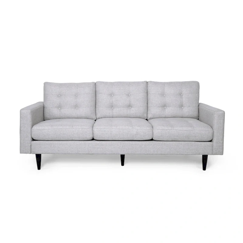 Canapé trois places contemporain en tissu touffeté Adderbury par Christopher Knight Home