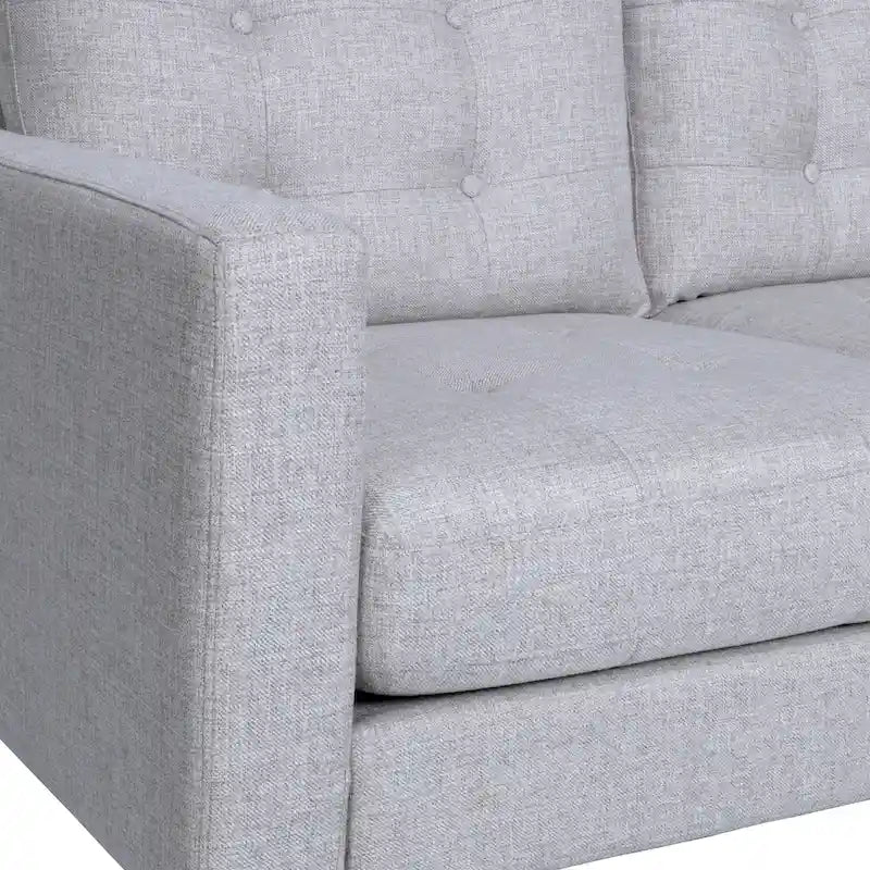 Canapé trois places contemporain en tissu touffeté Adderbury par Christopher Knight Home
