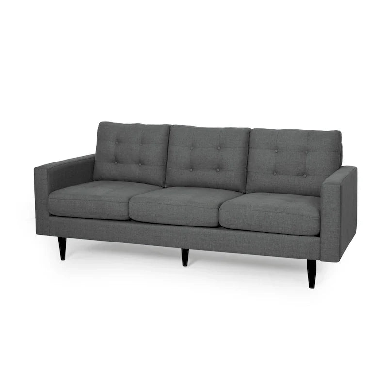 Canapé trois places contemporain en tissu touffeté Adderbury par Christopher Knight Home