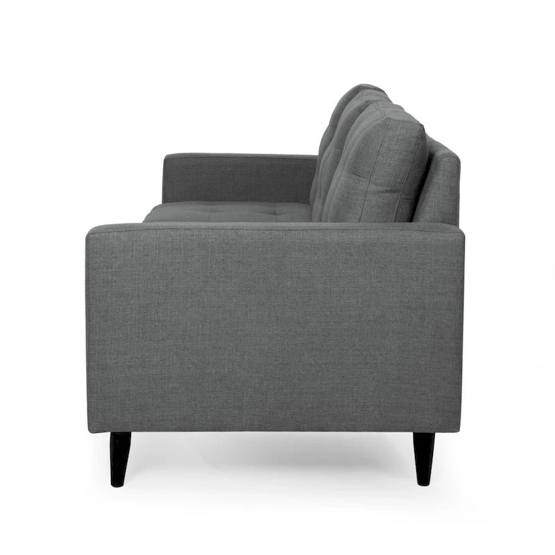 Canapé trois places contemporain en tissu touffeté Adderbury par Christopher Knight Home
