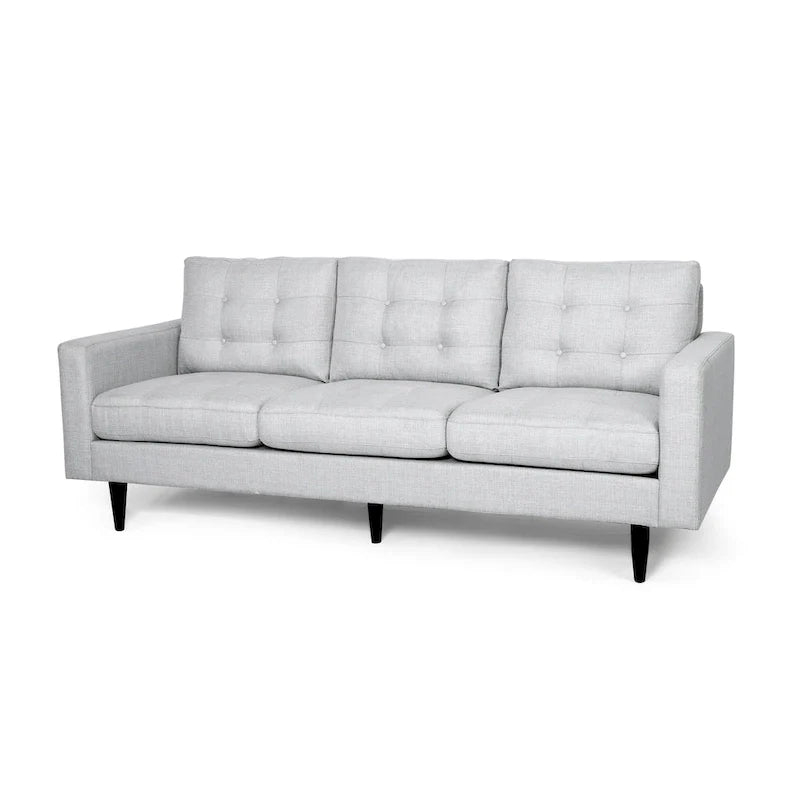 Canapé trois places contemporain en tissu touffeté Adderbury par Christopher Knight Home