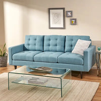 Canapé trois places contemporain en tissu touffeté Adderbury par Christopher Knight Home