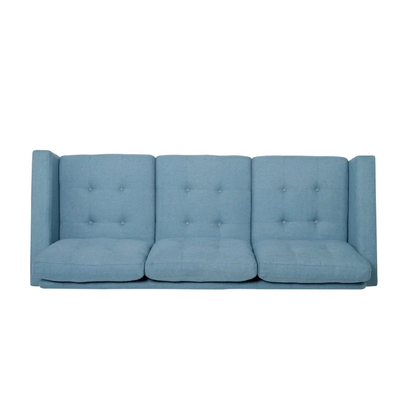 Canapé trois places contemporain en tissu touffeté Adderbury par Christopher Knight Home