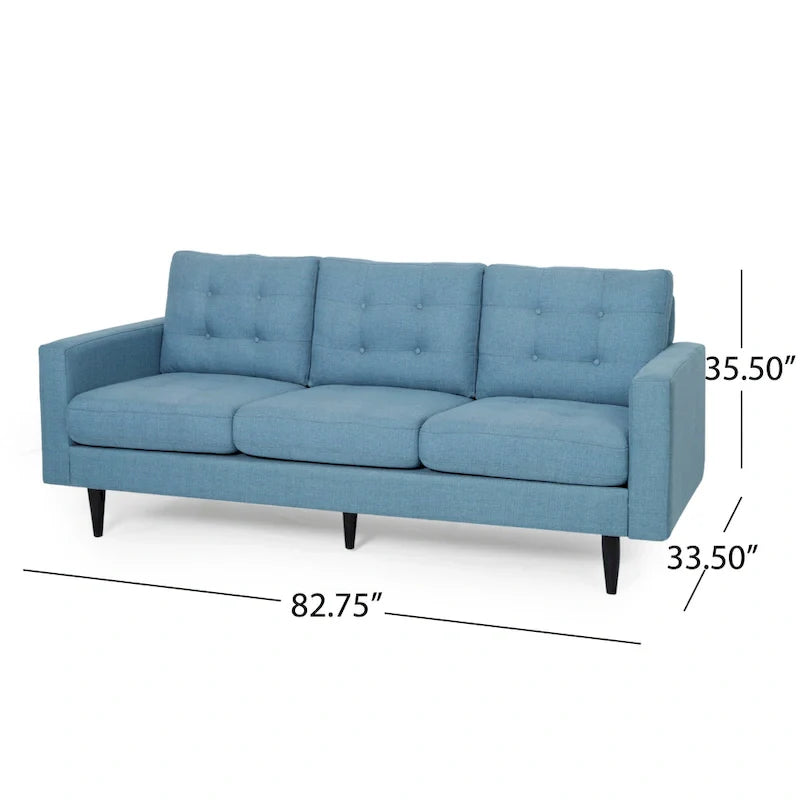Canapé trois places contemporain en tissu touffeté Adderbury par Christopher Knight Home
