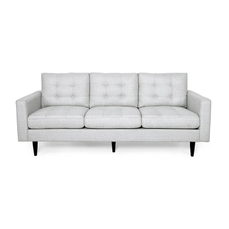 Canapé trois places contemporain en tissu touffeté Adderbury par Christopher Knight Home