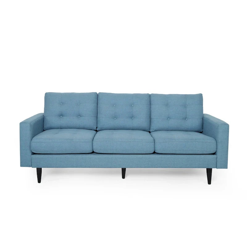 Canapé trois places contemporain en tissu touffeté Adderbury par Christopher Knight Home