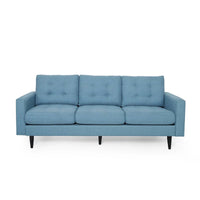 Canapé trois places contemporain en tissu touffeté Adderbury par Christopher Knight Home