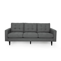 Canapé trois places contemporain en tissu touffeté Adderbury par Christopher Knight Home