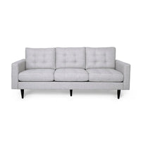 Canapé trois places contemporain en tissu touffeté Adderbury par Christopher Knight Home