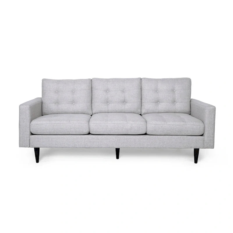 Canapé trois places contemporain en tissu touffeté Adderbury par Christopher Knight Home