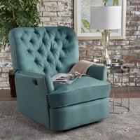Fauteuil Inclinable Électrique Capitonné en Tissu Salomo par Christopher Knight Home