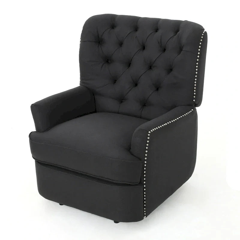 Fauteuil Inclinable Électrique Capitonné en Tissu Salomo par Christopher Knight Home