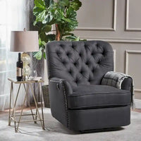 Fauteuil Inclinable Électrique Capitonné en Tissu Salomo par Christopher Knight Home